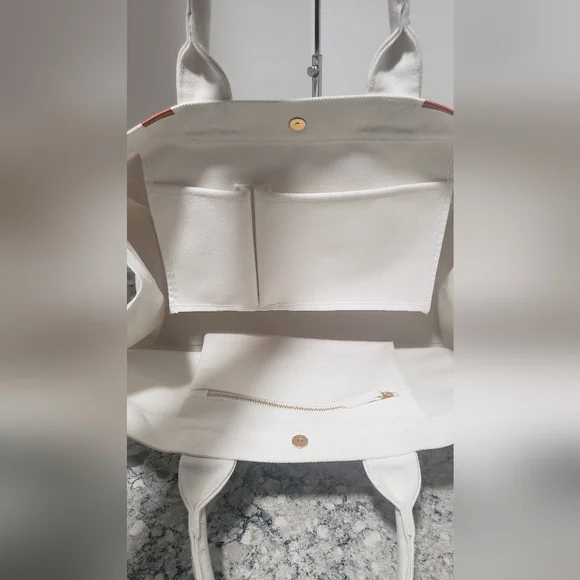 Hammitt Westwood Canvas Cognac Large Tote Bag - Picture 8 of 11